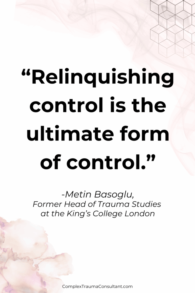 Post-Traumatic Growth - Relinquishing Control