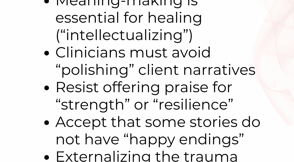 Survivor-Informed Insights for Trauma Therapists
